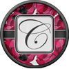 Personalized Tulips Cabinet Knob (Black)