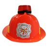 Nicky Bigs Novelties Fireman Helmet with Siren Light and Sounds - Red, One Size, Plastic, for Firefighter Costume, Teens, Halloween