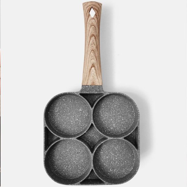 4 Hole Frying Pan Thickened Omelet Pan Non-stick Egg Pancake