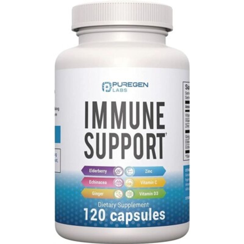 Puregen 6 in 1 Complex Immune Support 120 Capsules with Powerful Blend ...