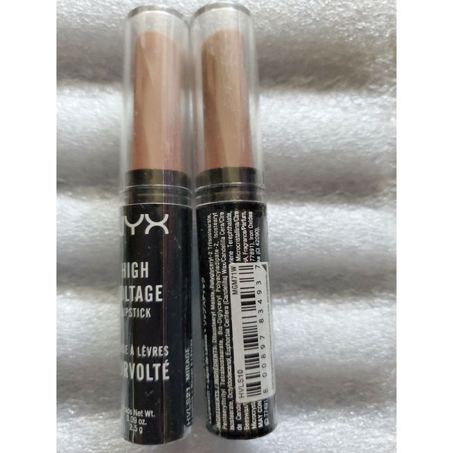 NYX High Voltage Lipstick x (2) HVLS10  - HVLS21 , Sealed, Free Shipping!