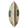 Patricks Shamrock Quilted Embroidery Gold Knot White Theme Throw Pillow