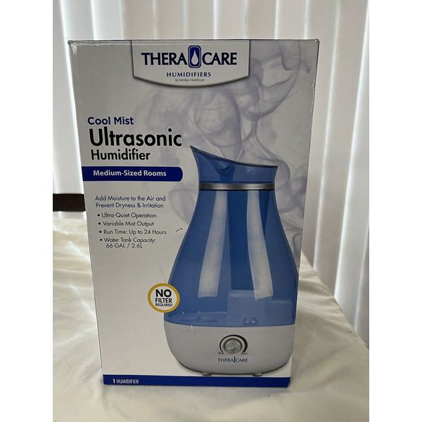 Thera Care Cool Mist Ultrasonic Humidifier for Medium Size Rooms Model 11-256