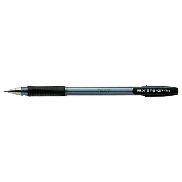 Pilot BPS - GP Grip Ballpoint 1.0 mm Tip (Pack of 12) - Black