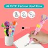 BEIWAOK Black Ballpoint Pen 4-Pack- Smooth Writing Medium Point (1.0 mm), Multi Color Selection
