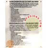 11" X 8-1/2""Housing Information Guide" Metal Sign