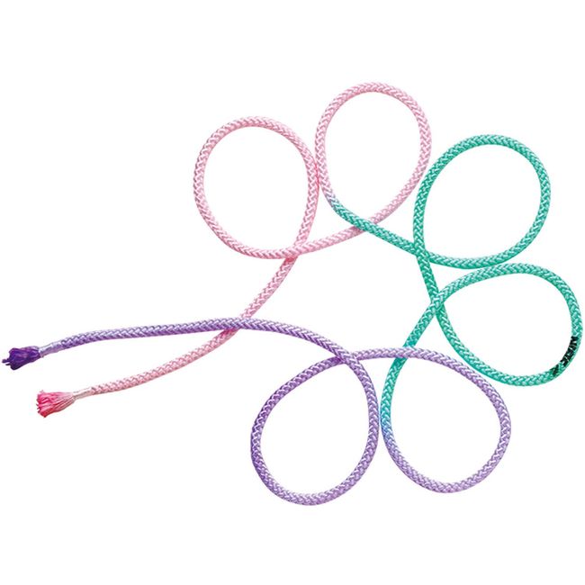 Sasaki M280GF Rhythmic Gymnastics Tools 3 Color Rope, Certified by the Japanese Gymnastics Association, Light Pink x Peppermint Green x Lavender