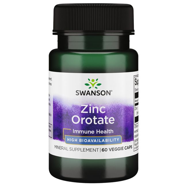 Swanson Zinc Orotate 10 mg 60 Veggie Capsules