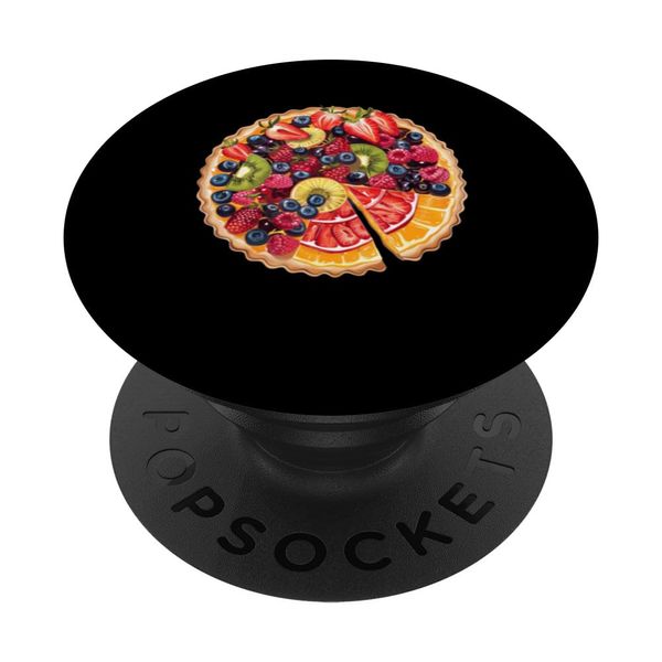 Fruit Tart In A Collage PopSockets Adhesive PopGrip