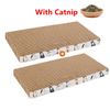 2 Pack Cat Scratch Pad Cat Scratcher Catnip Cardboard Cat Lounge Bed Reversible