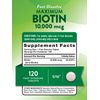 Biotin 10000mcg | 120 Fast Dissolve Tablets | Vegan | by Nature's Truth