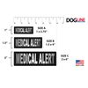 Dogline Medical Alert Removable Patches, Small/Medium
