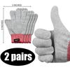 [TECKWRAP] Gray Professional Vinyl Wrap Antistatic Application Gloves 2 pcs