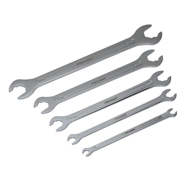 STRAIGHT 11-070 Thin Mouth Quick Spanner Wrench Set, 5 Pieces