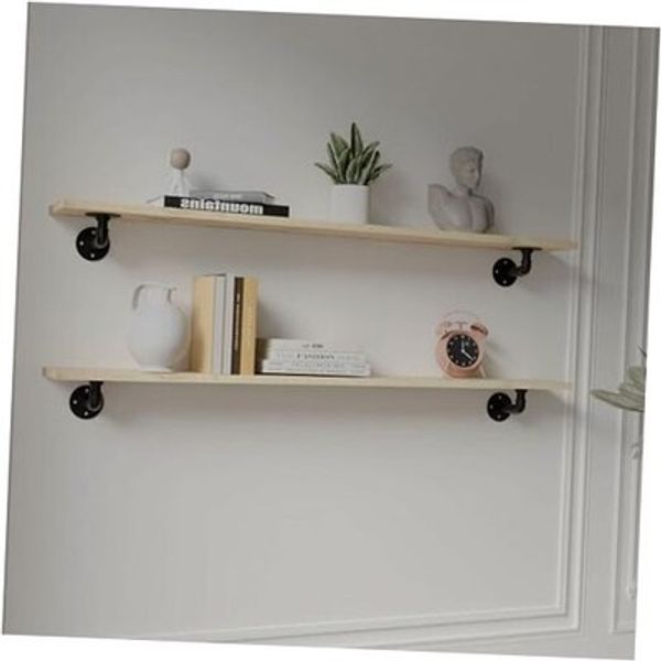 Industrial Pipe Shelving Shelf,Pipe Wall Shelves Wood Shelf,Kitchen Shelves