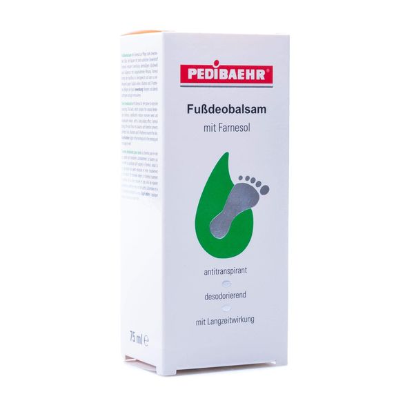 Pedibaehr Fußdeobalsam mit Farnesol, bei Fußschweiß und Fußgeruch, 75 ml