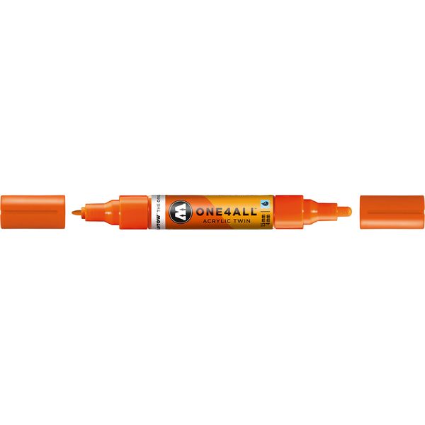 Molotow One4All Acrylic Twin Marker 085 - Dare Orange