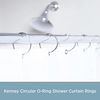 Kenney Circular O Shower Curtain Rings, Chrome