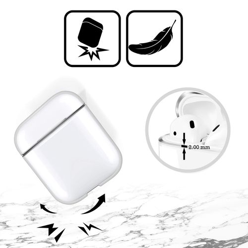Head Case Designs Officially Licensed Batman DC Comics Classic Logos Clear Hard Crystal Cover Compatible with Apple AirPods Pro 2 Charging Case