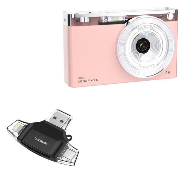 BoxWave Smart Gadget Compatible with Haoctrers Digital Camera for Kids (2.88 in) - AllReader SD Card Reader, microSD Card Reader SD Compact USB - Jet Black