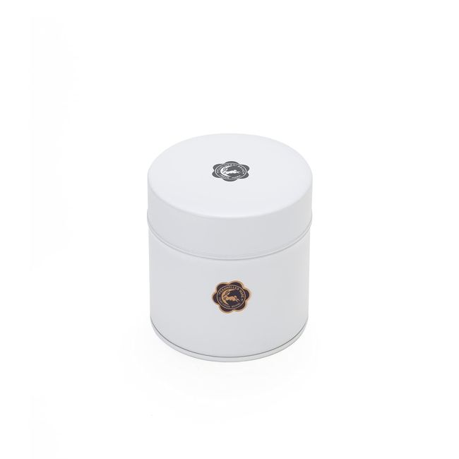 Tsukihito Seal 106-09069 Tsuki Rabbit Tin (Small), White, Tea Leaves, Tea Canister, Coffee Canister, Small Items, 5.3 oz (150 g)