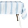 HOGARYS Tablecloth and Napkins Set, Polyester, Blue Cord, 150_x_150cm
