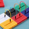 PATIKIL 12pcs Mini Breadboard, Solderless Breadboard Small Breadboard 170 Tie Points Prototype PCB Bread Board Electronics Self Adhesive Plates, SYB-170, Black
