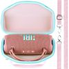 Lebakort Storage Case Compatible with JBL CHARGE 6 Waterproof Bluetooth Portable Speaker (Pink+Teal Case)