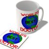 McMug - World's Best Doctor - Mug and Coaster Set, Ceramic, 11fl.oz.
