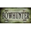 Smart Blonde Bowhunter Metal License Plate