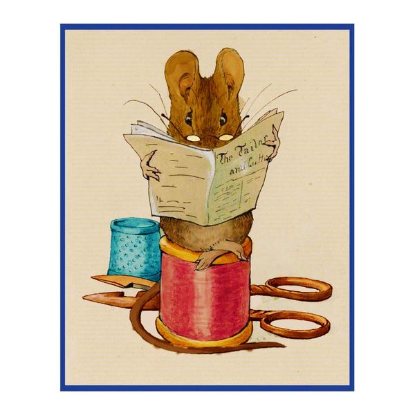 Mouse from The Tailor of Gloucester Inspired by Beatrix Potter Counted Cross Stitch Pattern