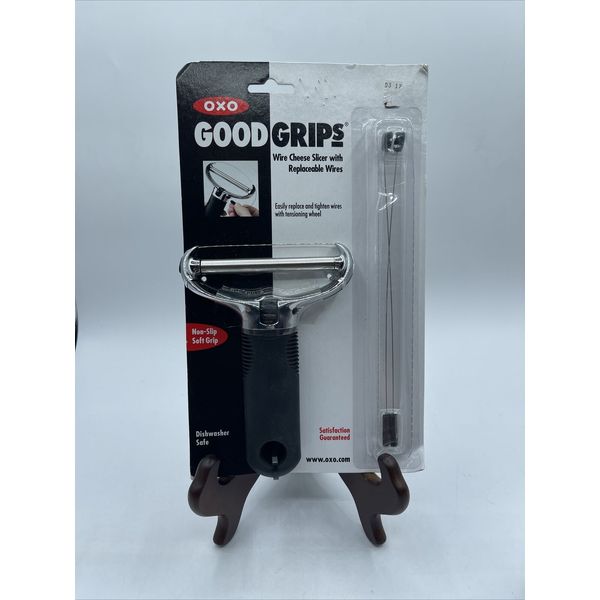 Oxo Good Grips. Wire Cheese Slicer. & 2 Replaceable Wires. Black. NEW.