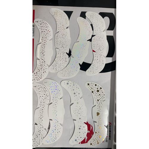 XZMeiLun Face Glitter Speckles Patches, Gold 8 styles Glitter Freckles Face Tattoo, Cute Glitter Makeup Accessories for Women (brown Set39, 8 PS (Pack of 1))