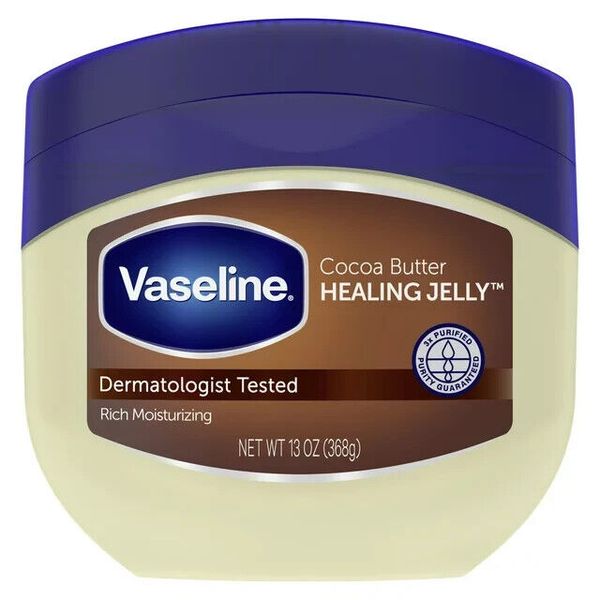 Vaseline Original Cocoa Butter Moisture Petroleum Jelly, 13 oz Skincare For All