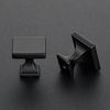 JOY DECOR 20 Pack Black Square Cabinet Knob Kitchen Knobs Single Hole Knobs for Cabinets and Drawers Black Door Knobs