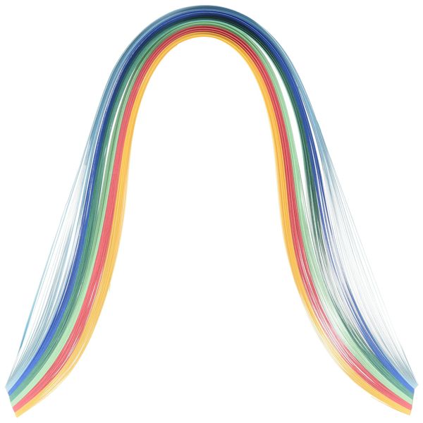 Quilling Paper Mixed Colors .125" 100/Pkg-Summer (6 Colors)