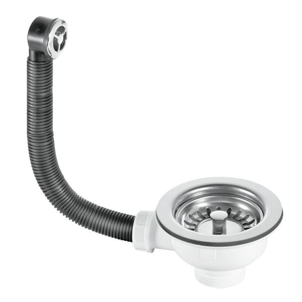 McAlpine BWSTOFSS 1�" Basket Strainer Waste and Overflow, Chrome
