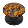 Lebendige Ringelblumen-Oberfläche, botanischer Kunstausschnitt PopSockets Klebender PopGrip
