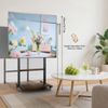 Universal 40-86 Inch Height Adjustable Rolling TV Stand with Wheels, 2 Shelves
