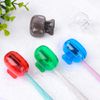 6 Pack Vibrant Toothbrush Cover Caps Multi Color Travel Protector Case