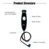 WuYan Replacement/ Handle Hose Compatible with Waterpik Wp-100 Wp-450 Wp-660 Wp-900, Black