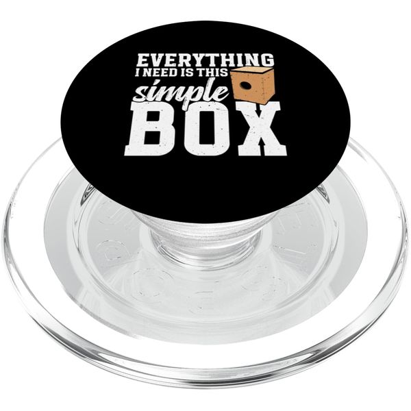 Cajón Drum Peruvian Cajón Simple Box Drummer Cajónist PopSockets PopGrip for MagSafe