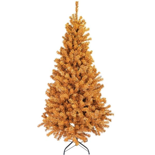 Tree Buddees Black and Orange Halloween / Fall Colored Christmas Tree 6ft Tall