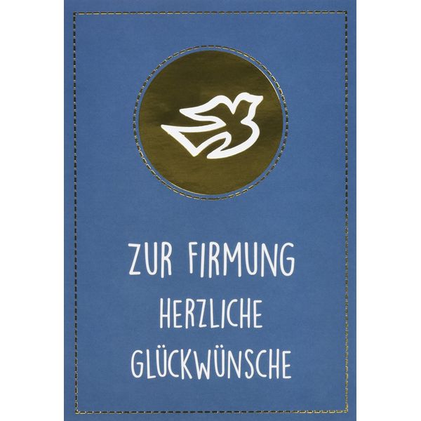 Confirmation Lifestyle Card with Doves 11.6 x 16.6 cm