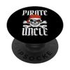 Pirate Uncle Halloween Skull & Crossbones Pirate Eyepatch PopSockets Swappable PopGrip