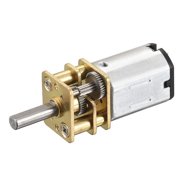 sourcing map Micro Speed Reduction Gear Motor, DC 6V 1000RPM with Full Metal Gearbox for DIY RC Aircraft, Model Car