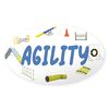 CafePress Agility Oval Sticker Oval Car Bumper Sticker