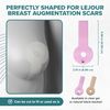 EpiDerm Areopexy Silicone Scar Sheets - Reusable, Washable & Customizable - “Lollipop” Shape Ideal for Lejour Breast Augmentation - Premium-Grade Silicone for Optimal Scar Management – Clear, 5 Pairs