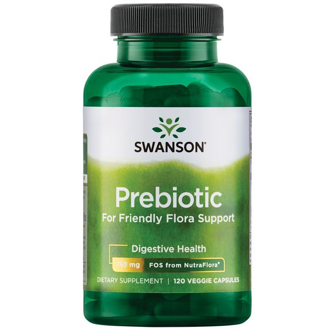 Swanson Prebiotic Capsules - Promotes Friendly Flora Support & Overall Digest...