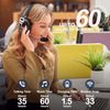 Trucker Wireless Headset Bluetooth 5.2 Earpiece Mic Earpad with Noise Cancelling